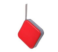 IMIKEYA Custodia Porta Cd Rigida Plastica Rossa Capacità 40 Dischi Organizer Dvd Per Auto Casa e Viaggi Protegge Da Graffi Umidità e Danni