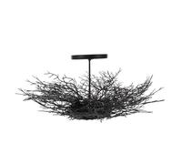 IMIKEYA Decorazione rustica supporto metallico per candele coniche Halloween centro tavolo vintage con design artistico per feste e feste da pranzo e casa