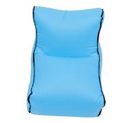 IMIKEYA Divano Gonfiabile Portatile in Nylon Blu, Facile da Pulire, Poltrona Gonfiabile per Casa e Escursionismo, Sedia da Spiaggia Comoda e Pieghevole