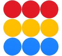 IMIKEYA e Illusione Visiva Circolari Filtri Colorati Trasparenti Set 9 Pezzi in Plastica per Apprendimento Colore Casuale Scuola Educazione Colore