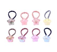IMIKEYA Elastici Capelli Bambina 20 Pezzi Cartone Animato Stella Fiocchi Elastici Colorati Morbidi Senza Danni Capelli Accessori per Acconciature Bambini Quotidiani Colore Casuale