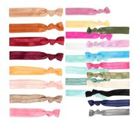 IMIKEYA Elastici per capelli annodati 50 pezzi fasce per capelli, colori misti morbidi, ideali per donne e ragazze per lo sport e l'uso quotidiano