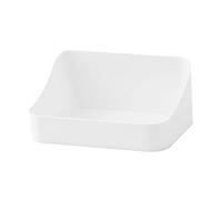 IMIKEYA espositore da parete mensola a muro scaffale a parete del bagno mensole sospese per mensole a muro ripiano sospeso mensola a letto plastica bianca