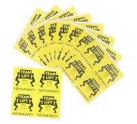 IMIKEYA Etichette Adesive Gialle Superficie Liscia e Adesivo Resistente 100 Pezzi Avviso Sovraccarico per Avvertenze Spedizioni Industriali