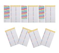 IMIKEYA Etichette Adesive per Interruttori Automatici e Pannelli Elettrici, Set da 10 Fogli Colorati Numeri e Catalogo, Adesivi Resistenti al Calore e All’umidità per Centrali di Carico