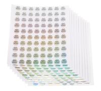 IMIKEYA Etichette Adesive Qc Pass Bianco per Magazzino Adesivo Pvc 2400 Pezzi Etichette Autoadesive per Controllo Qualità e Inventario