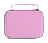 IMIKEYA Eva Custodia rigida per fotocamera digitale per bambini, mini stampante di etichette e accessori, portatile, rosa, scomparti organizzatori e protezione antiurto