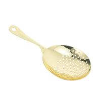 IMIKEYA Filtro fine in acciaio inox con fori regolari, design ergonomico per baristi e dilettanti, utensile resistente e antiruggine per asta e cucina, finitura dorata