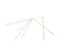 IMIKEYA Forcina per capelli a doppia catena, stile vintage, stecche per capelli, resistenti e decorativi, per matrimoni e feste e uso quotidiano