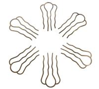 IMIKEYA Forcine in metallo a forma di U per capelli, 6 pezzi, con reggiseno per capelli raccolti colore bronzo, adatto per fiocchi e acconciature nell'uso quotidiano ed eventi regali
