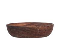 IMIKEYA Frutta Tondo Piccolo in Acacia Portafrutta Vassoio Torta Da Frutta in