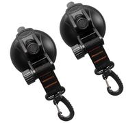 IMIKEYA Ganci di aspirazione riutilizzabili da viaggio, 2 pezzi, con moschettone arancione, resistenti al calore, portatili e multiuso per esterni e sport all'aria aperta