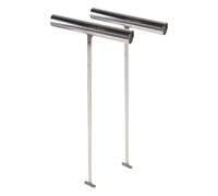 IMIKEYA Gancio per Tombino 2 Pezzi in Acciaio Inox Impugnatura a T, Attrezzo per Sollevamento e Apertura Chiusini, Utilizzabile in Cantieri e Interventi di Manutenzione Urbana