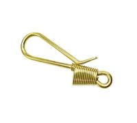 IMIKEYA Gancio Portachiavi in Ottone Massiccio Piccolo Fibbia Manuale in Rame Solido per Te Accessorio Pratico e Compatto per Artigianato Resistente e Anallergico