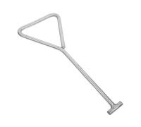 IMIKEYA Gancio Sollevamento Tombino Acciaio Inox Design I Shaped Resistente e Stabile Attrezzo Portatile per Porte Avvolgibili e Garage Hook Tensione Pesante