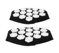 IMIKEYA Guanti da massaggio a digitopressione per mani e schiena, 2 pezzi neri punte per sollievo muscolare, auto-trattamento efficace dei punti trigger, uso domestico e ufficio