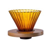 IMIKEYA Imbuto per Caffè Gocciolamento Grande Plastica Durevole Filtro Conico Rimovibile per Uso Domestico Accessorio per Preparare Caffè Filtro di Carta Delicato per Caffettiere a Versamento