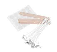 IMIKEYA Kit Candele da Te Stoppini in e Adesivi Resistenti al Calore Parti per Forniture per Fabbricazione Candele Stoppini Ricambio