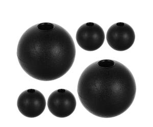 IMIKEYA Limitatore a Sfera e Design Salvaspazio Installazione Rapida 6 Pezzi in Nylon Nero con Foro da 8mm Accessorio per Attrezzature Palestra per Cavo Macchina Fitness per Allenamenti
