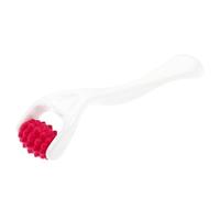 IMIKEYA Massaggiatore viso portatile in silicone rosa per occhi e viso strumento di bellezza compatto per stimolare la circolazione e alleviare l'affaticamento degli occhi