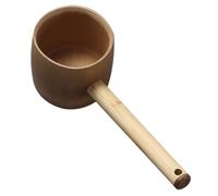 IMIKEYA Mestolo in Bamboo Naturale per Acqua e Cucina Cucchiaio Ergonomico Resistente e Multiuso per Casa Ristorante e Giardinaggio
