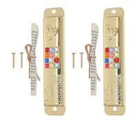 IMIKEYA Mezuza per porta in metallo Pergamena Kosher 2 set artigianali per decorazione religiosa e protezione spirituale della casa