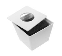 IMIKEYA Microfono Supporto Tavolo Bandiera Logo Realizzato in Materiale Abs Durevole Per Interviste Discorsi Pubblici e Registrazioni Compatto e Portatile