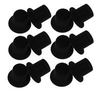 IMIKEYA Mini Cappelli a Cilindro Decorativi in Feltro Nero, Piccoli Cappelli Fai da Te per Decorazioni Natalizie, Accessori per Feste, Pupazzi di Neve e Animali Domestici, Set da 40 Pezzi