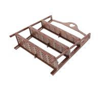 IMIKEYA Mini Mensola per Fioriere Miniatura per Casa delle Espositore per Accessori e Decorazioni per Libreria Ruolo Scuro