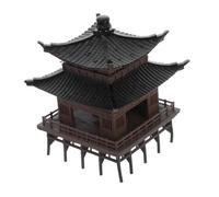IMIKEYA Mini Pavilion Figurine per Acquari Statuina da Giardino Pagoda in Plastica Resistente Ornamento Zen per Micro Paesaggi Casa e Ufficio Padiglione Asiatico Compatto e Durevole