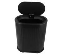 IMIKEYA Narrow Trash Can With Press Top Lid Plastic Garbage Bin For Bathroom Bedroom Home Offices Odor-sealing Waste Container Easy Disposal