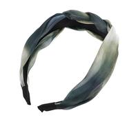 IMIKEYA Nastro per capelli larghi sintetico per le donne accessorio con sfumatura verde mare per trucco e yoga Headband intrecciato per lavare il viso e