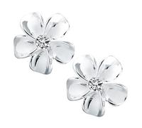 IMIKEYA Orecchini a forma di fiore da donna in argento 925 elegante design con zirconi gioielli semplici e moderni per ragazze e ragazzi regalo adatto per compleanno