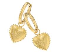 IMIKEYA Orecchini Pendenti a Forma di Cuore Dorati per Donna Set da 1 Paio Gioielli Leggeri e Delicati per Feste Matrimoni e Giorno degli Innamorati