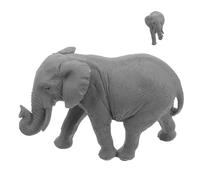 IMIKEYA ornamenti di elefanti figurine ornamento Figurina decorazione statua dorables indossatore arredamento chic a forma di elefante artigianato in resina di elefante Grey