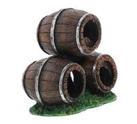 IMIKEYA Ornamenti per Botti di Vino Botte Arredamento Accessori per Acquari Grotta della Vasca dei Pesci Nascondiglio Acqua Dolce Acquario Cave di Pesce Resina Ambientale
