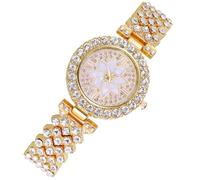 IMIKEYA Orologio da polso elegante da donna con design e chic orologio analogico cristalli per occasioni speciali e