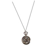 IMIKEYA Orologio da tasca vintage al quarzo con design classico retrò preciso e numeri arabi grandi per diario e collezione