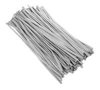 IMIKEYA Palloncini lunghi in lattice metallico, argento, 1,8 g, 100 pezzi, per feste di compleanno e matrimoni, decorazioni resistenti, per modellazione ed eventi