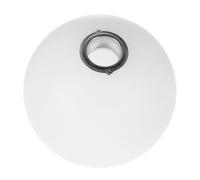 IMIKEYA Paralume Globulare Acrilico Bianco Schermo Rotondo con Collo Filettato Resistente e Leggero per Lampade Sala da Pranzo o Camera Diffusore di Luce Calda e Accogliente