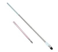 IMIKEYA Penna touch capacitivo digitale 2 pezzi design estensibile compatibile con tablet e schermi tattili, colori rosa oro e blu chiaro, adatto per studi e utilizzo in