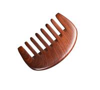 IMIKEYA Pettine e Massaggi Rilassanti per Massaggio del Capelluto in Legno di Sandalo Marrone Design Naturale, Materiale Delicato e Amico della Pelle, la Cura dei Chioma
