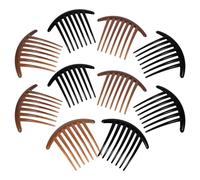 IMIKEYA Pettine per Chioma in Acrilico 7 Denti, Accessorio Quotidiano Elegante e Semplice, Confezione da 10 Pezzi, per Ragazze e Donne in Molte Occasioni
