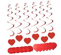 IMIKEYA Pezzi Fascino del Cuore turbinii sospesi di Cuore turbinii decori Decorazione da Appendere di Decorazioni per plastica