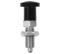 IMIKEYA Pistone di indicizzatore a molla in acciaio inossidabile M10X15X6 manopola autobloccante e funzione di reset per posizionamento preciso in applicazioni industriali