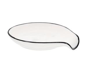 IMIKEYA Poggiamestolo come per Salse Design Semplice e Rustico in Beige Funzionale per Evitare Cucchiaio