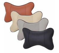 IMIKEYA Poggiatesta Cervicale Cuscino Supporto Nero Testa Traspirante e Auto Rimovibile Ergonomico per Collo Riposo Fodera Cerniera Accessorio Durante la Guida per Interni