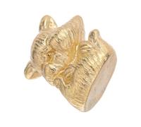 IMIKEYA Pomello in Ottone a Forma di Gatto per Porta e Mobile Vintage | Installazione, Finitura Oro, Superficie Liscia e Comoda, per Porta Interna e Armadio