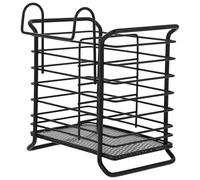 IMIKEYA Porta Bacchette in Ferro Nero Sospeso Gancio, Scolapiatti per Bacchette Drenaggio Rapido, Organizer Utensili da Cucina per Cucchiai e Forchette, Adatto per Scolapiatti e Mobili