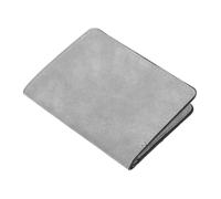 IMIKEYA Portadocumenti da uomo ultra sottile, organizer per carte e licenze, design verticale compatto, supporto minimalista per viaggi e diario colore grigio, grigio chiaro, 11.00X8.50X0.80CM, Casual
